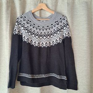 Black and grey icelandic jumper by Only